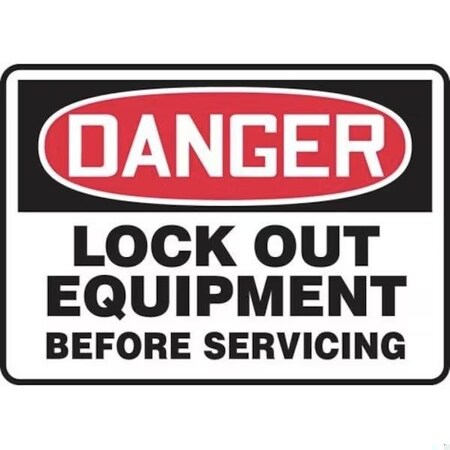 Accuform OSHA DANGER SAFETY SIGN LOCK OUT FRMLKT007VS FRMLKT007VS